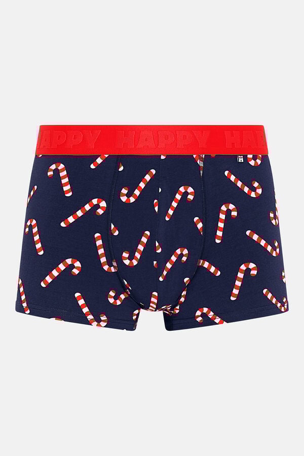 Happy Socks Pacote com 3 boxer azul