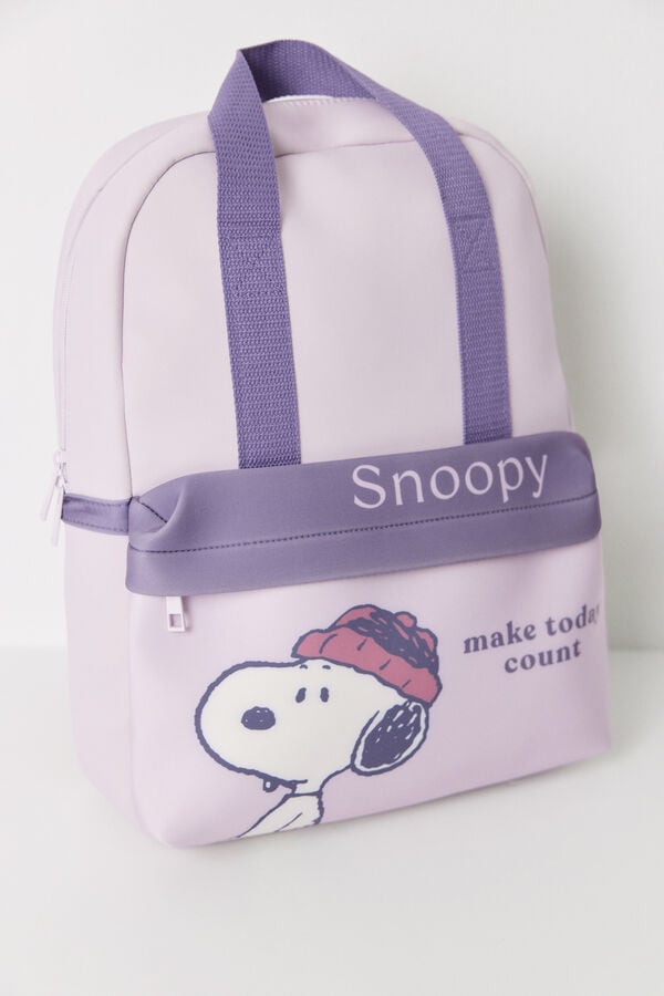 Womensecret Mochila média de neoprene Snoopy rosa