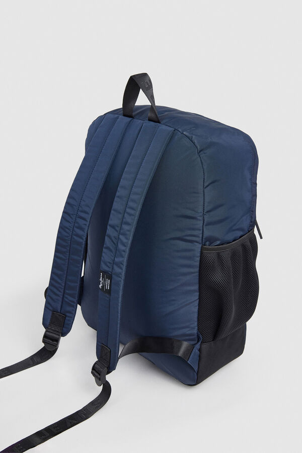 Pepe Jeans Mochila com fecho-éclair central azul