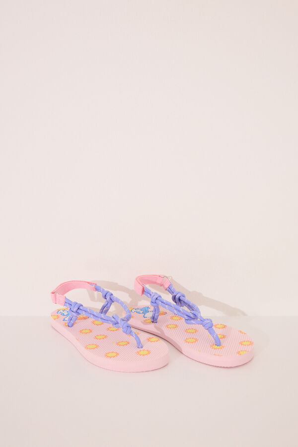 Women'secret Tiras com tiras roxas e rosa do Snoopy rosa