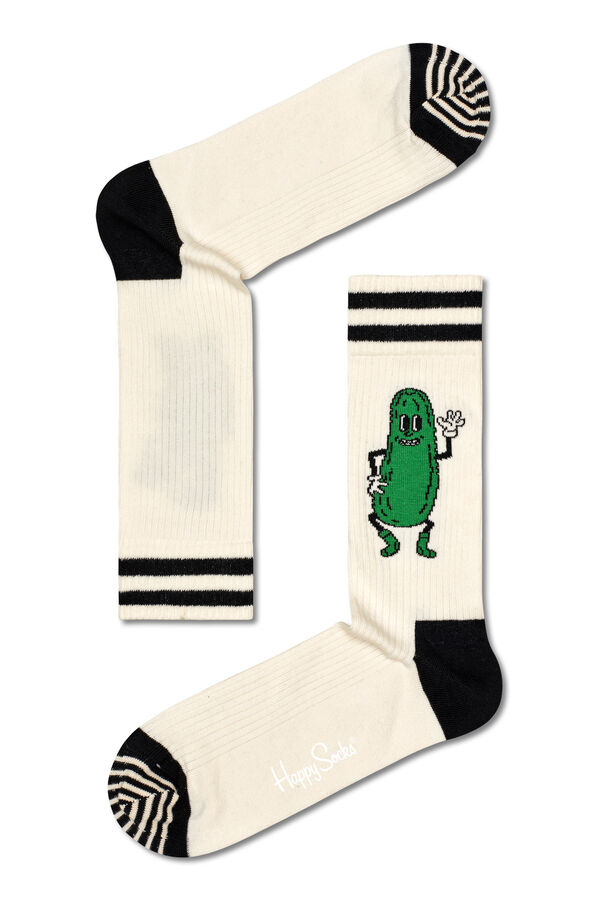 Happy Socks Meias Unissex Picles bege