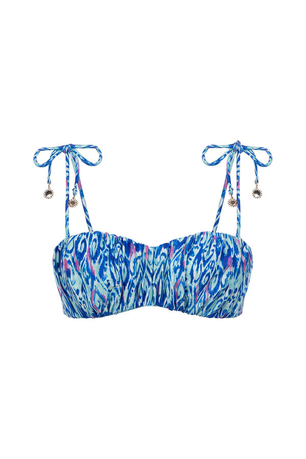 Dorina Top bandeau com enchimento leve Ventura estampado