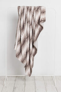 Womensecret Manta pelo suave bicolorida 120 x 180 cm. cinzento