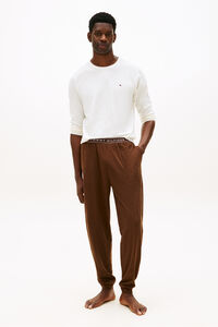 Tommy Hilfiger Pijama largo punto con logo en la cintura