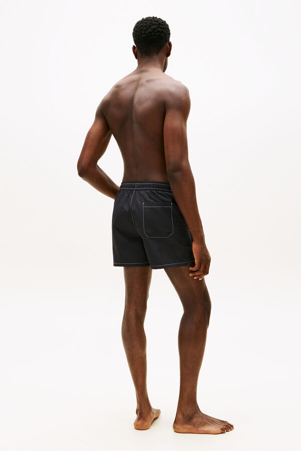 Tommy Hilfiger Fato de banho de homem com bandeira bordada preto