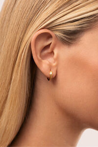 Singularu Pendientes Aro Serpiente Ba&ntilde;o Oro