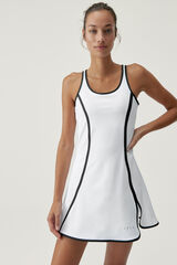 Born Living Yoga Dress Laver White  blanco