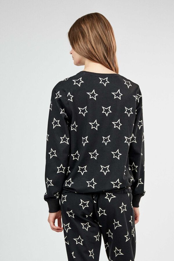 Gisela Pijama comprido com T-shirt branco