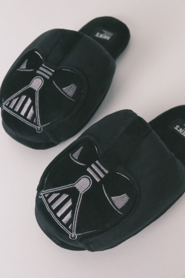 Women'secret Chinelos de quarto masculinos Star Wars preto