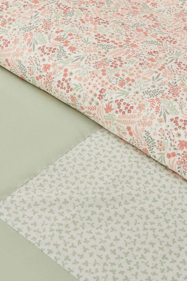 Textura Capa nórdica algodão patchwork rosa