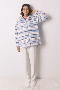 Women'secret Robe com capuz e bordas do Snoopy