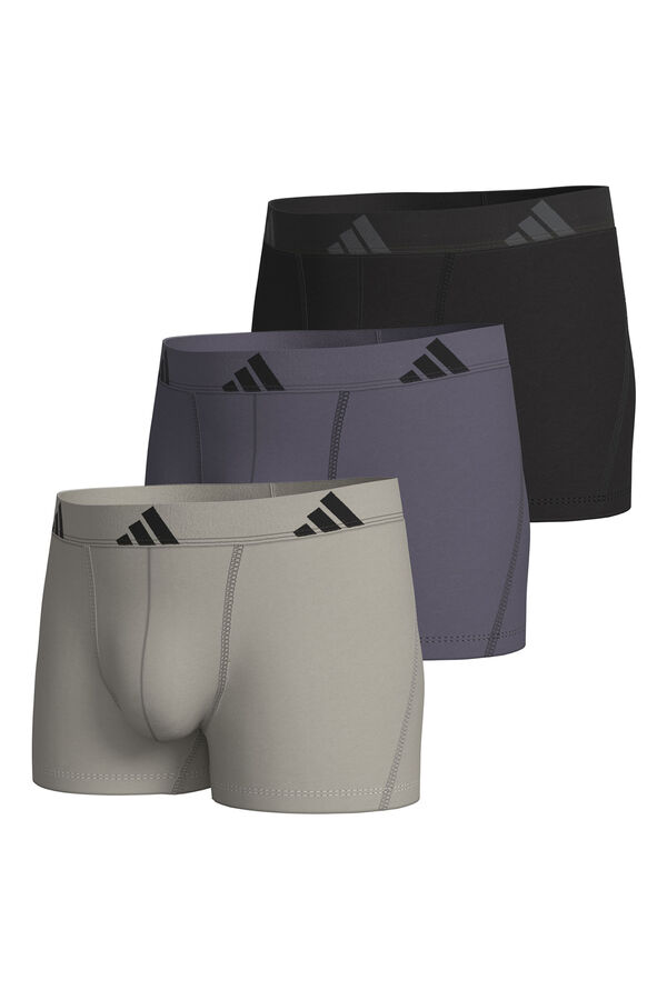 Adidas Pack de 3 bóxers de algodón Active Flex gris