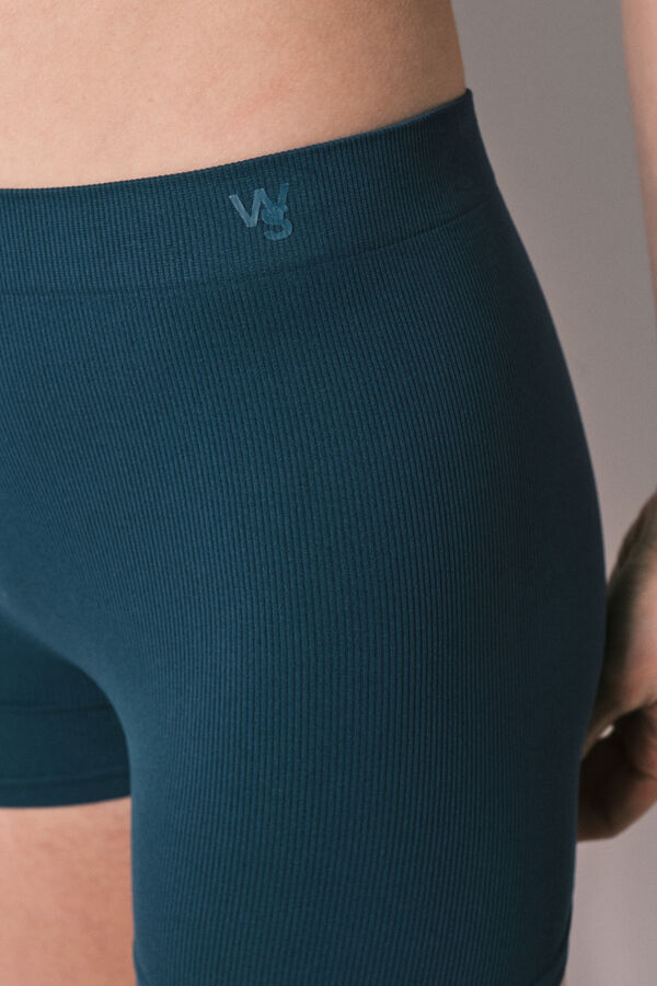 Women'secret Boxers sem costura azuis verde