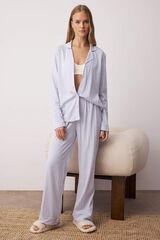 Trendyol Conjunto de pijama de riscas estampado