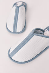 Women'secret Chinelos de quarto estampado azul azul
