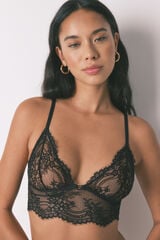 Women'secret Bralette encaje espalda especial negro negro