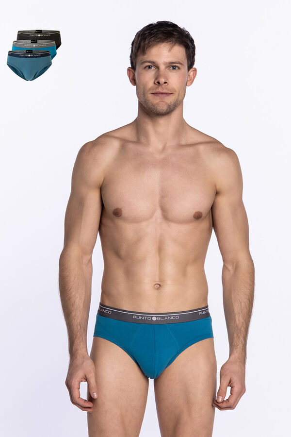 Punto Blanco Pack de 3 slips algod&oacute;n estampado