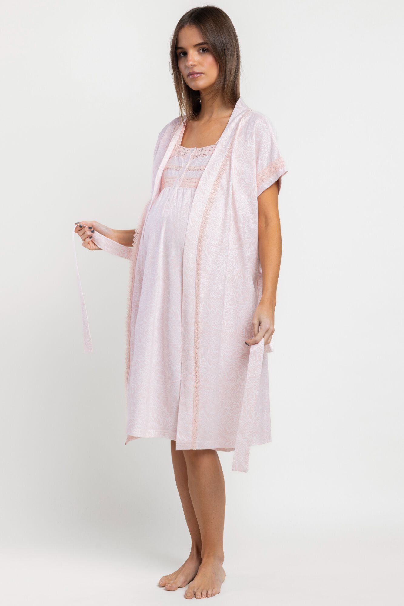 Admas Robe curta maternity tropical
