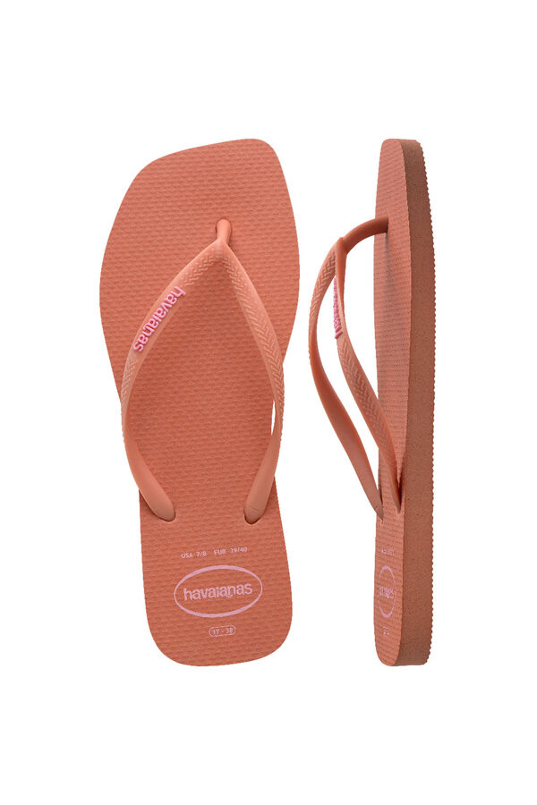 Havaianas Chanclas Hav. Slim Square Logo Pop Up Rosa rosa