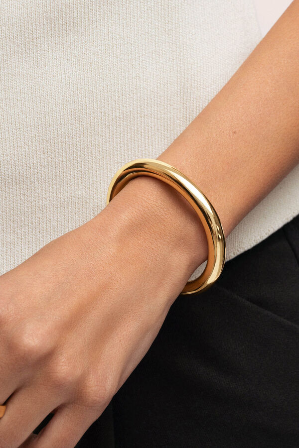 Singularu Brazalete Allegra Acero Ba&ntilde;o Oro amarillo