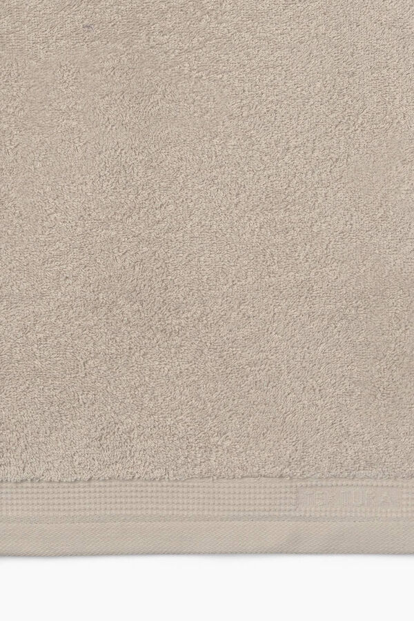 Womensecret Toalha banho friso algodão egípcio 90 x 150 cm. bege