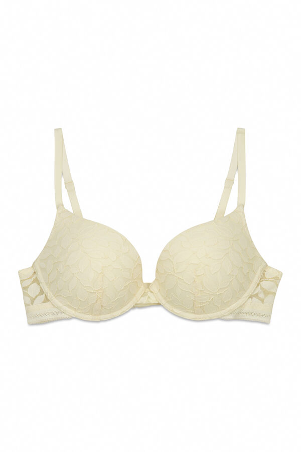 Women'secret Soutien GORGEOUS push-up em renda bege cru