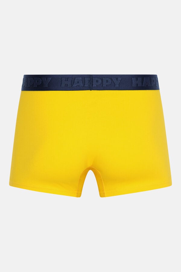 Happy Socks Pacote de cuecas boxer curtas Pickles branco