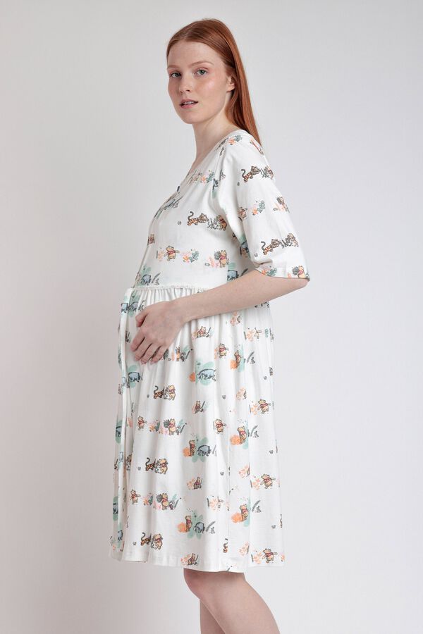 Admas Robe midi maternity Winnie the Pooh cinzento