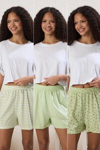 Trendyol Pack de 3 cal&ccedil;&otilde;es de pijama
