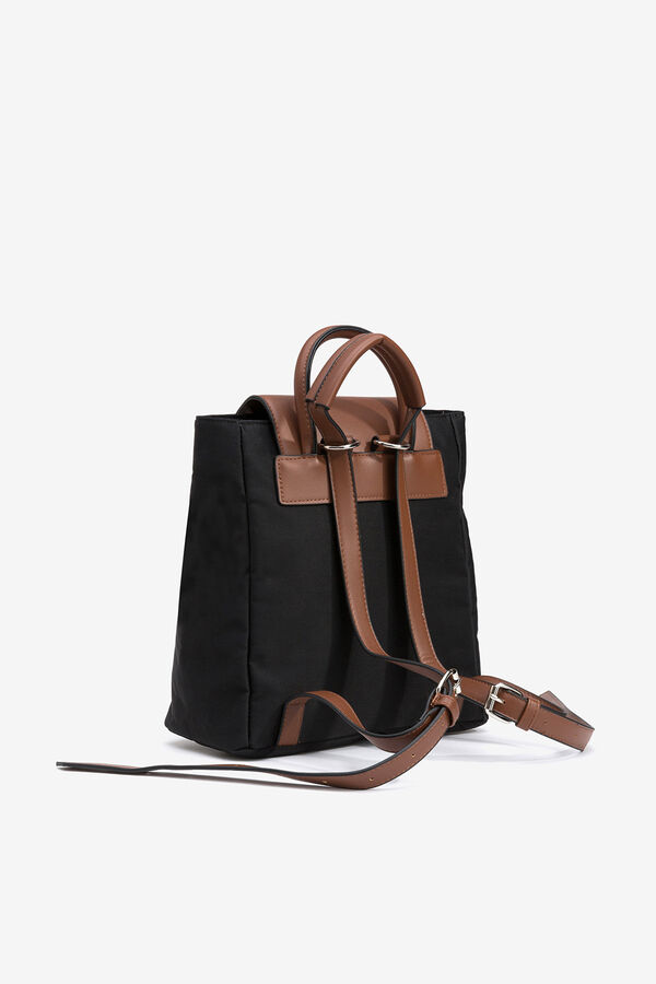 Vilanova Mochila Combinada com Aba preto