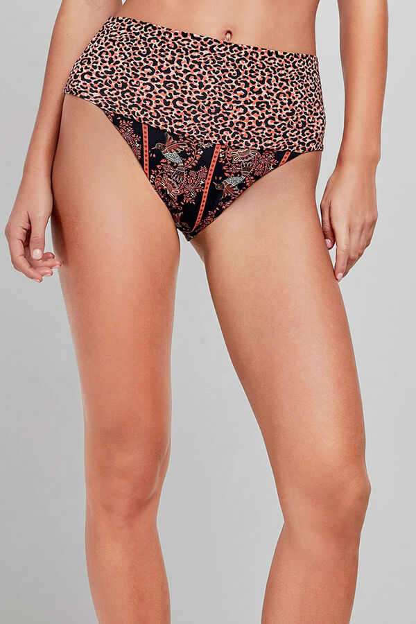 Gisela Braga bikini multiposición print leopardo estampado