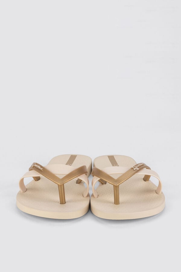 Ipanema Chinelo tradicional com tira extra bege