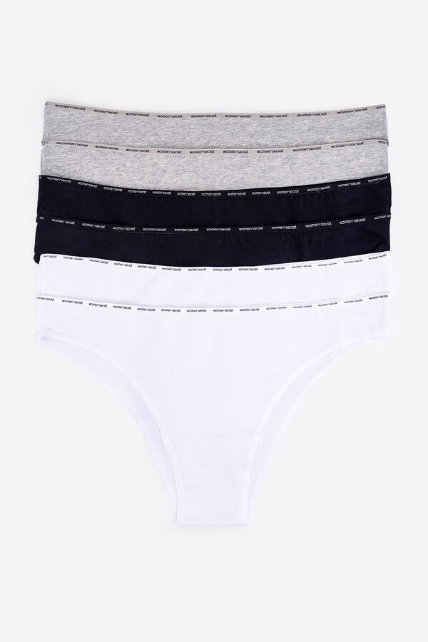 Women'secret Pack 6 bragas brasile&ntilde;as de algod&oacute;n estampado