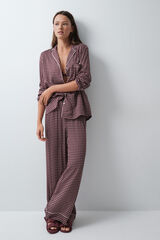 Women'secret Pijama comprido camiseiro gren&aacute; vermelho