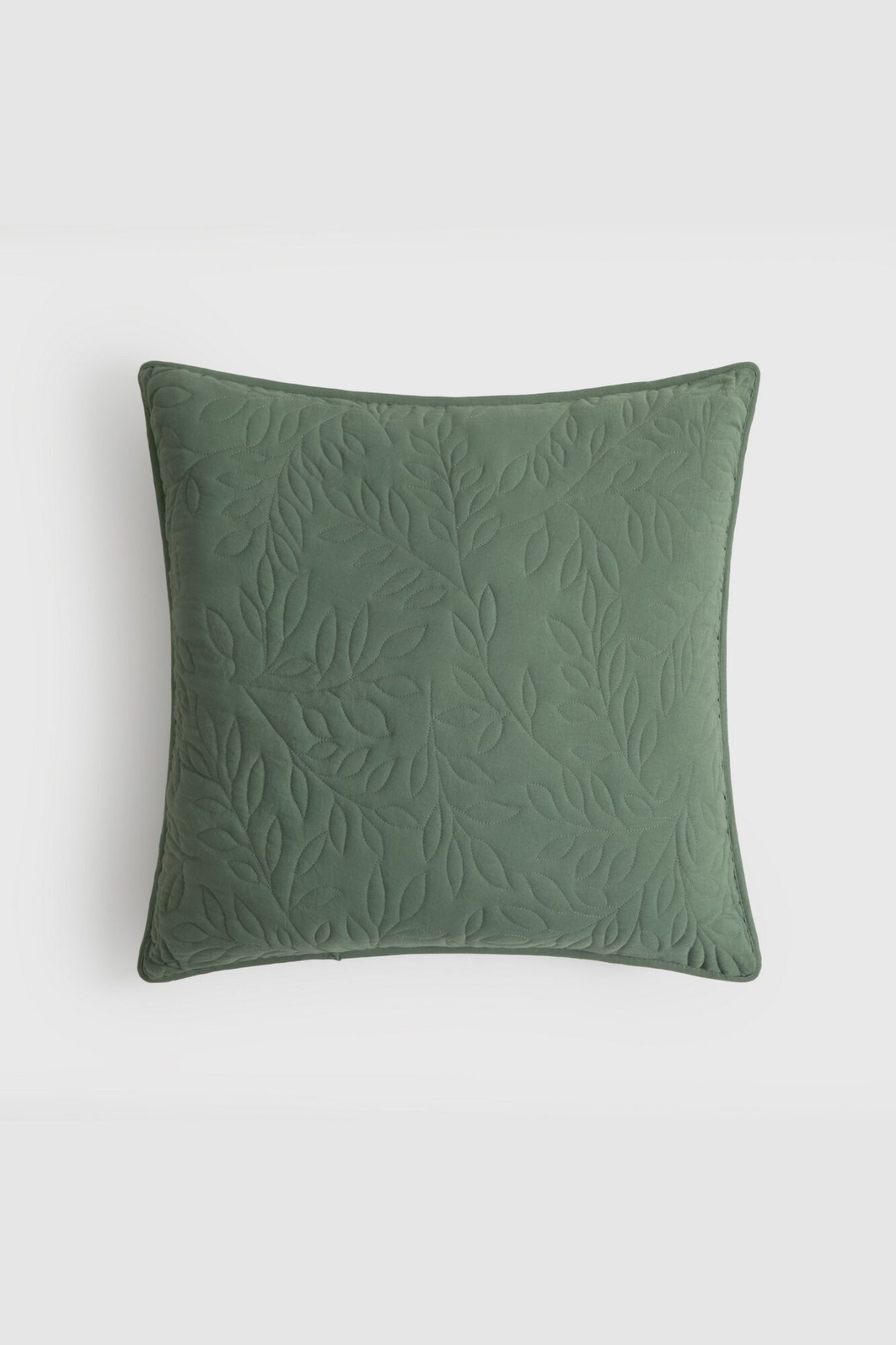 Textura Capa de almofada acolchoada com design de motivos vegetais