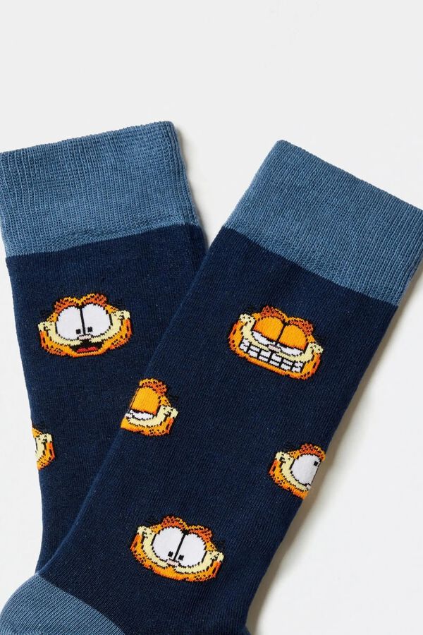 Besocks Meias altas BESOCKS Garfield azul