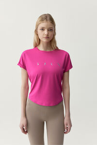Born Living Yoga T-shirt desportiva Azami rosa f&uacute;csia
