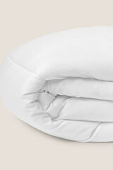 Textura Enchimento nórdico fibra dupla. Cama 135-140 cm. branco