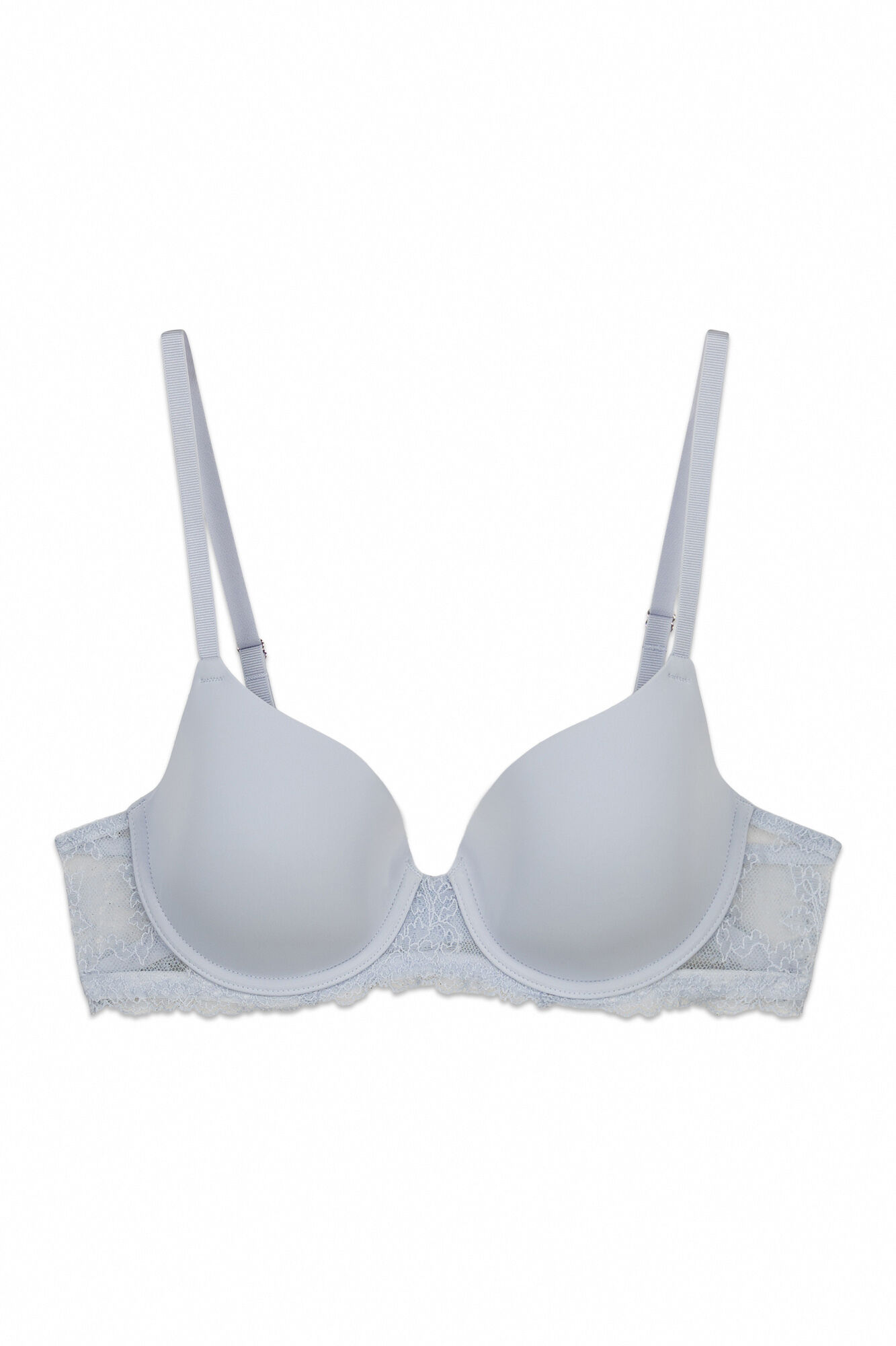 Women'secret Soutien cl&aacute;ssico em microfibra e renda azul BEAUTIFUL