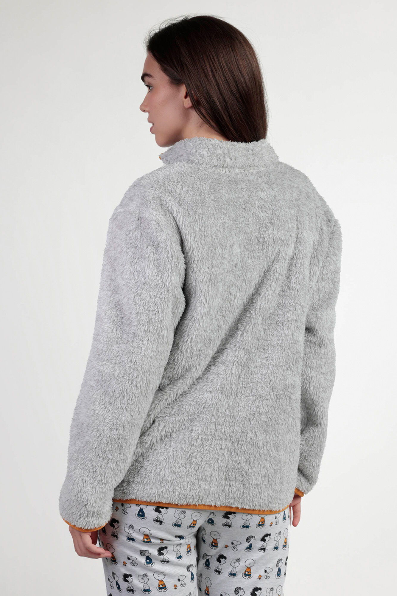 Admas Robe curta borrego Snoopy&Friends para mulher