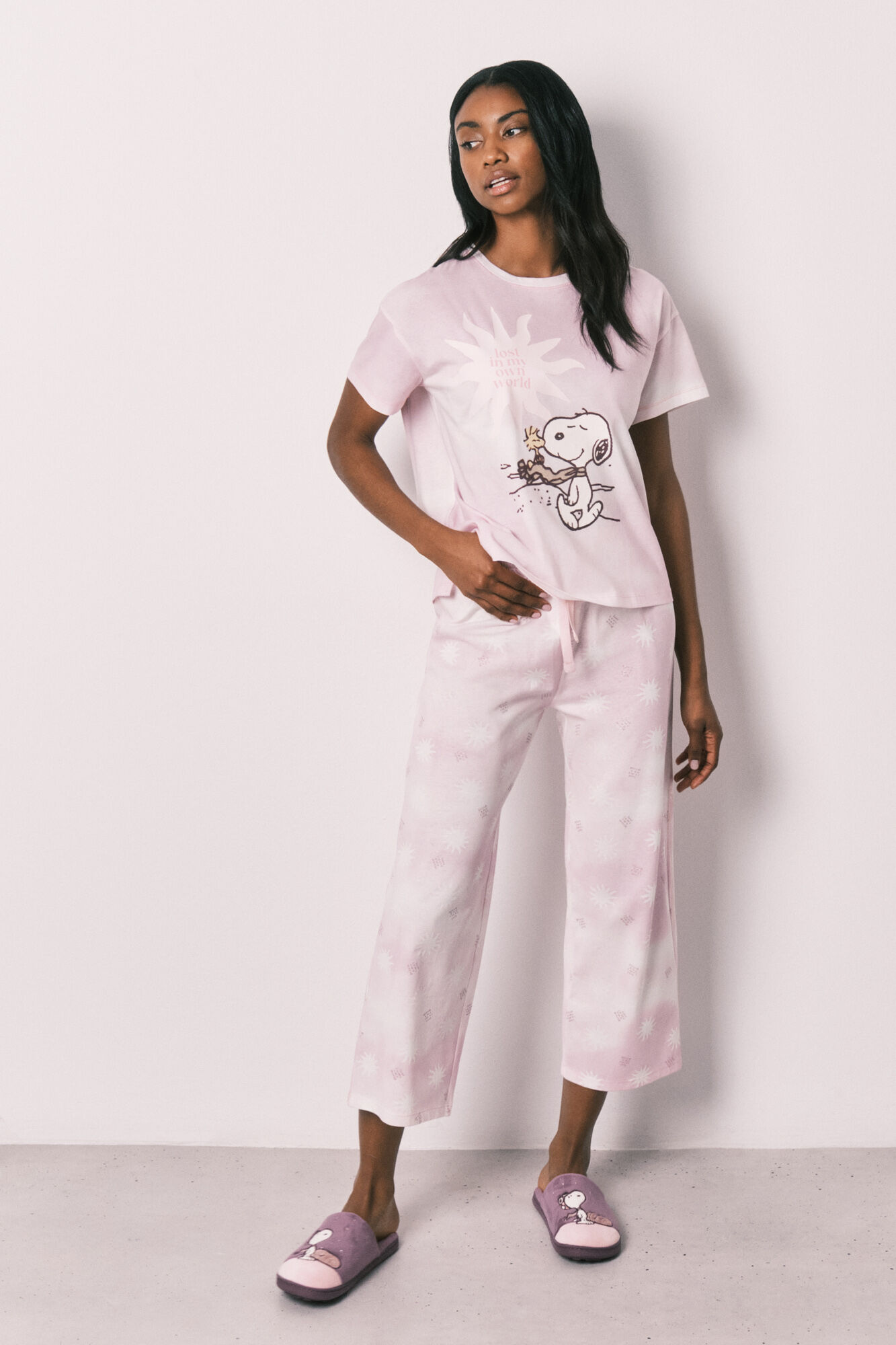 Women'secret Pijama algod&oacute;n Snoopy Capri
