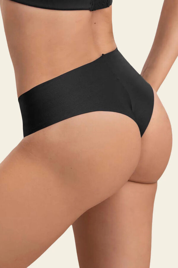 Leonisa Cuequinha invis&iacute;vel de cintura alta preto