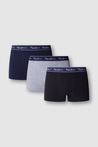 Pepe Jeans Pacote com 3 boxer lisos