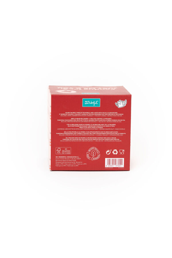 Mr. Wonderful Fondue de Chocolate para 2 - Voc&ecirc; & Eu & Chocolate estampado