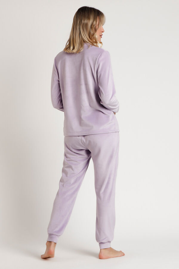 Admas Pijama Feminino de Veludo Daisy Sweet rosa