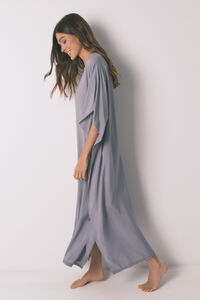 Women'secret Vestido caft&atilde; viscose cinzento