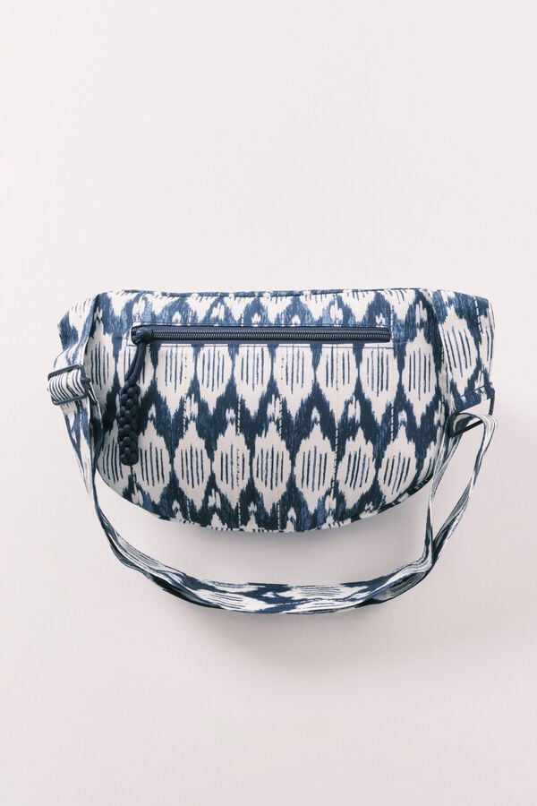 Women'secret Bolsa de cintura grande estampado boho azul