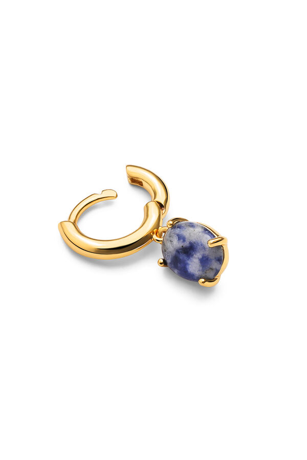 Singularu Brinco Solto Argola CATALINA STONE Banho Ouro estampado