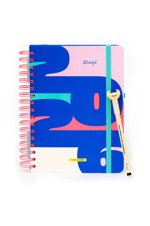 Mr. Wonderful Wonder 2026 Daily Planner - Quando uma porta se fecha, esta agenda se abre estampado