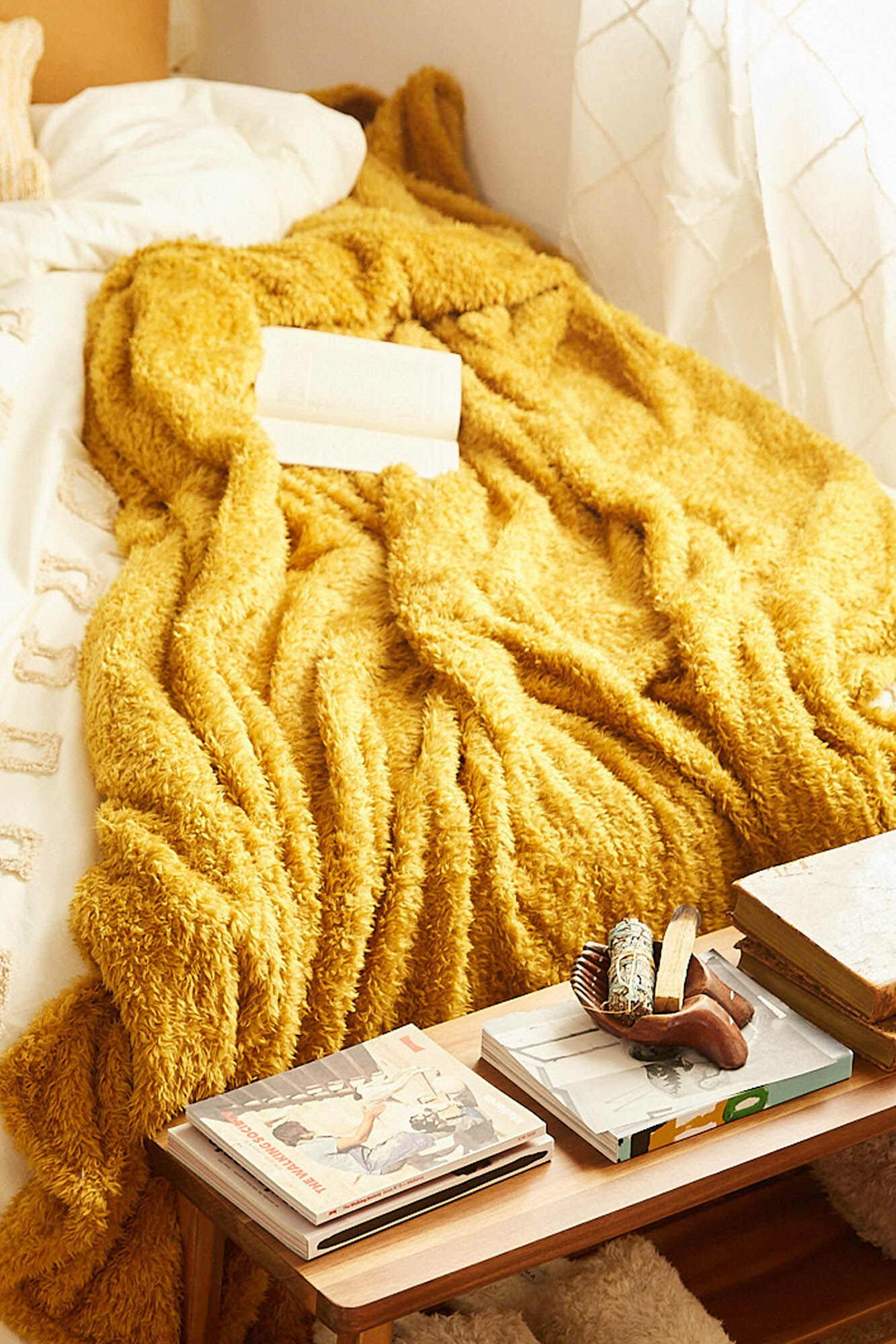 Calma House Tedy xadrez mostarda